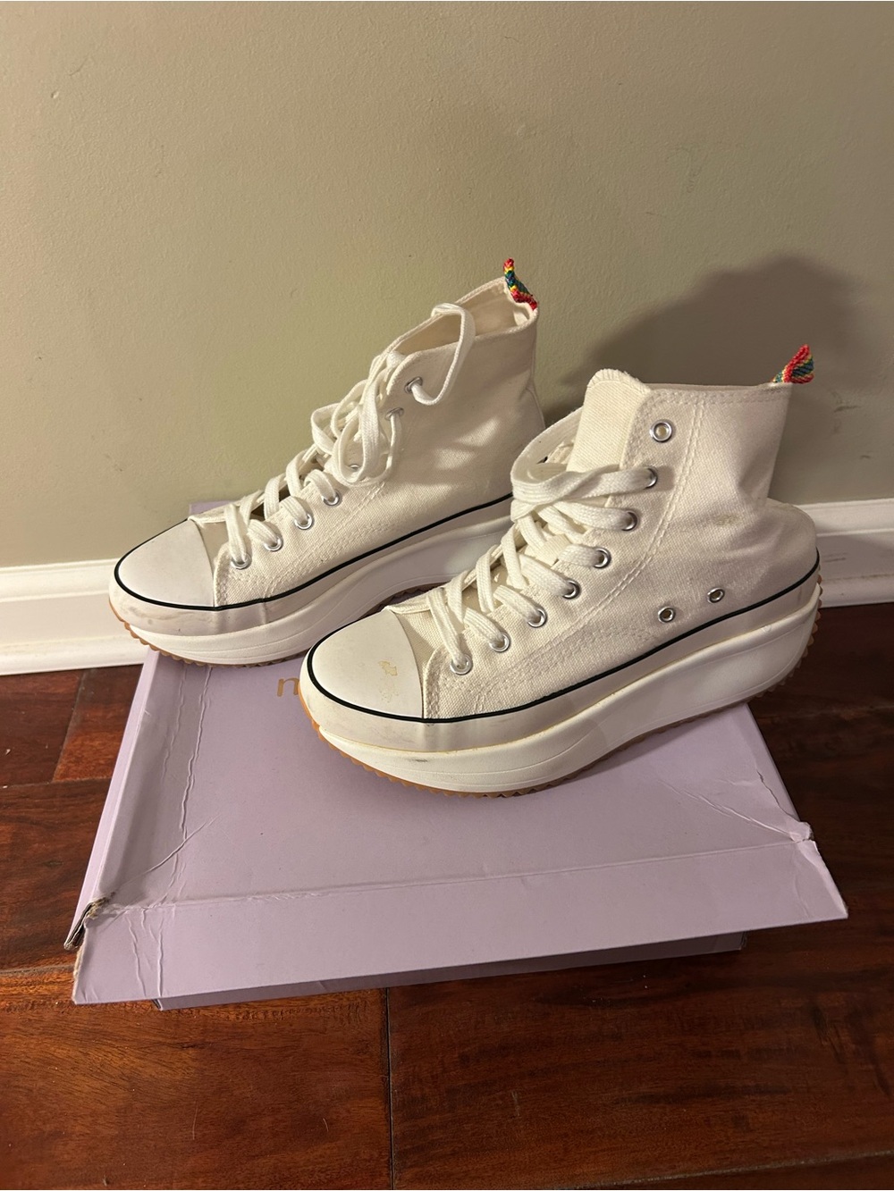 White High-Top Platform Sneakers by Madden Girl